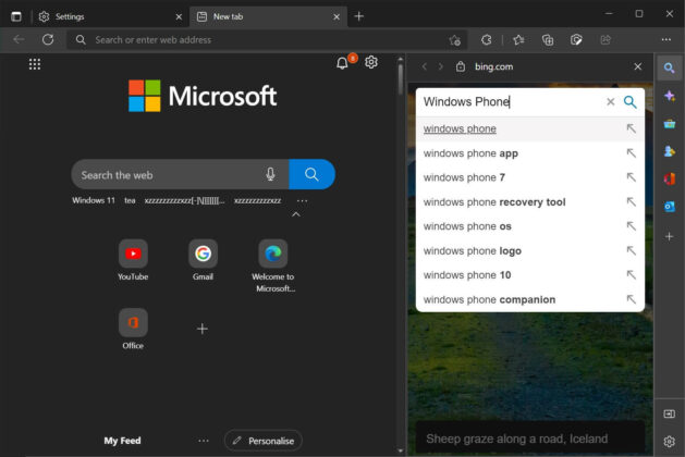 Hands on with Microsoft Edge’s new sidebar on Windows with Bing, Office integration