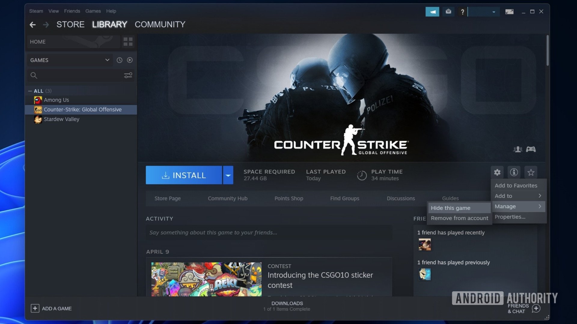 How to hide Steam games from your friends and keep them private