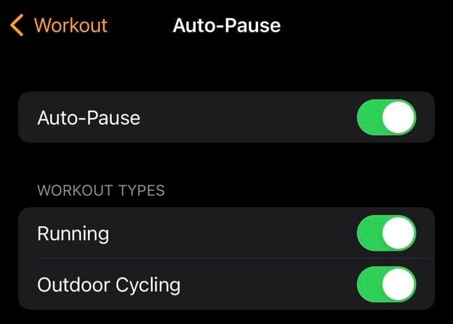 Customize workout view on Apple Watch