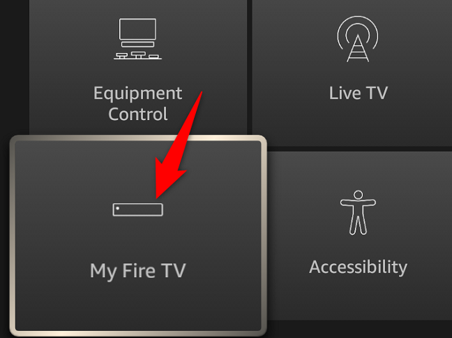 Access "My Fire TV."