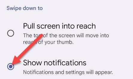 Select "Show Notifications."