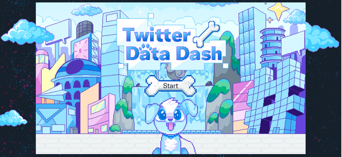 Twitter explains privacy settings to users via side-scrolling platformer Twitter Data Dash