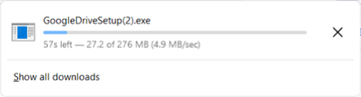 Google Drive desktop setup file
