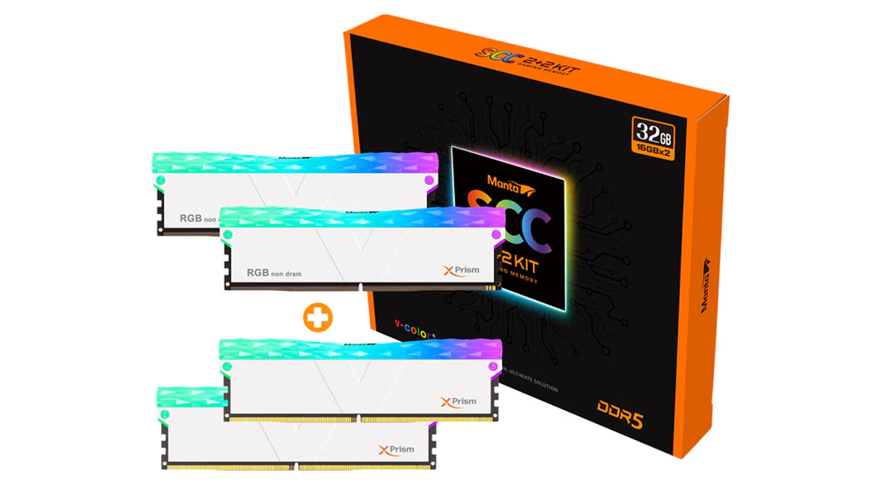 v-color Launches Manta XPrism RGB DDR5-6400 Memory + Dummy Kit