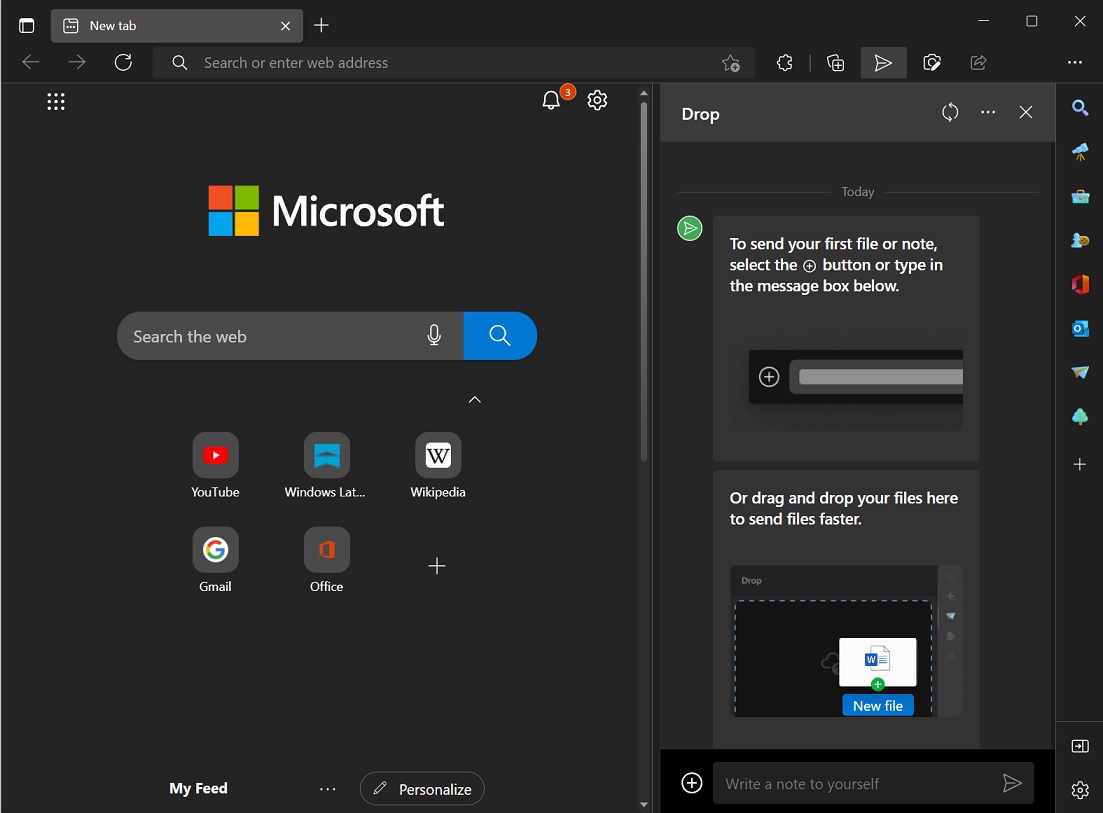 Hands on with Microsoft Edge Drop: New feature to share Windows apps, files