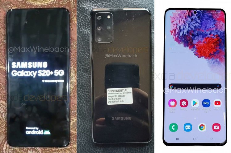 Samsung Galaxy S20+ leaks in real life photos, confirming launch name
