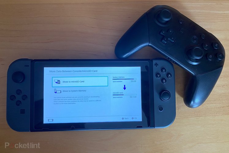 How to move your downloaded Nintendo Switch games to a microSD card