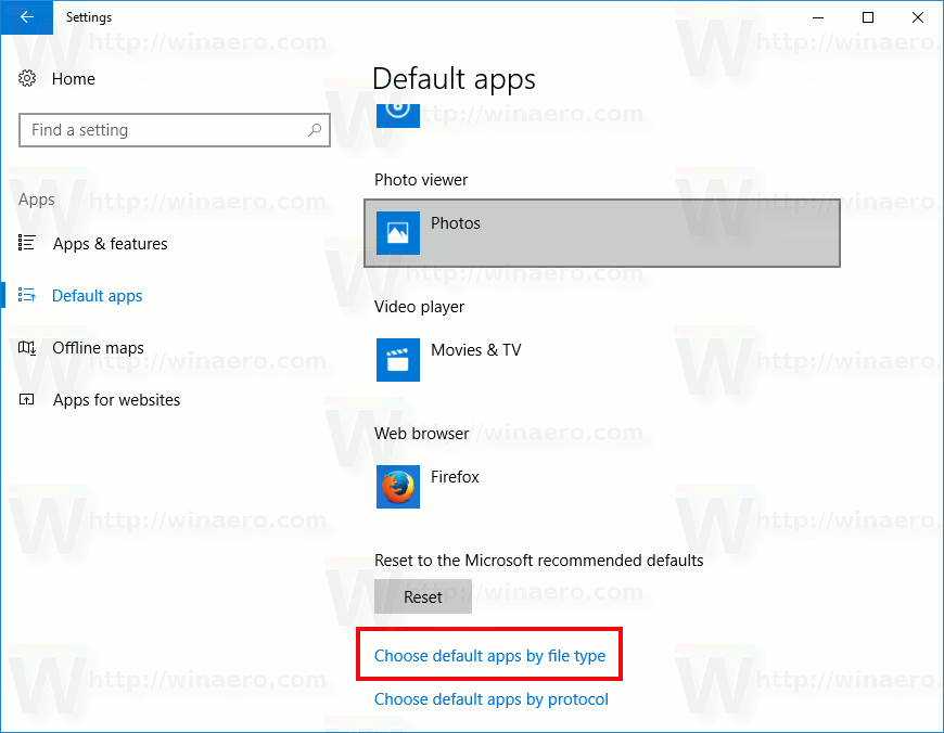 Set Firefox as Default PDF Viewer in Windows 10