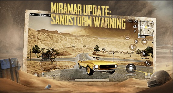 PUBG Mobile 0.18.0 adds sandstorm weather effects to Miramar, Cheer Park, and a bunch of other changes