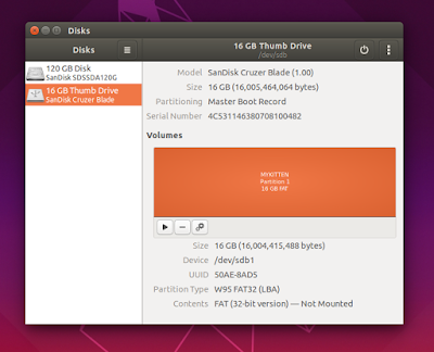 How To Format A Disk Drive with Ubuntu Disk Utility