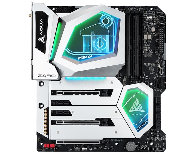 The ASRock Z490 Aqua: Thunderbolt 3, PCIe 4.0 Ready, Water Cooled