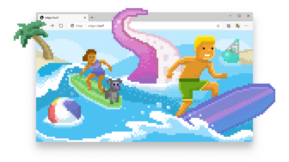 Introducing the new surf game in Microsoft Edge