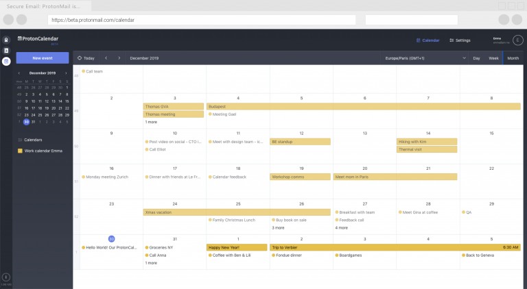 The makers of ProtonMail have released a Google Calendar alternative