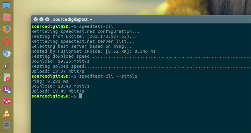 How To Check Internet Speed In Ubuntu Terminal