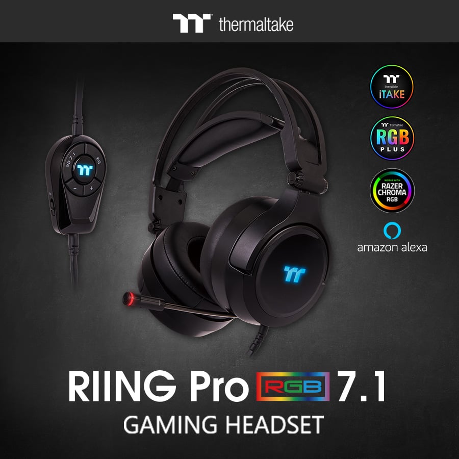 The New Thermaltake RIING Pro RGB 7.1 Gaming Headset