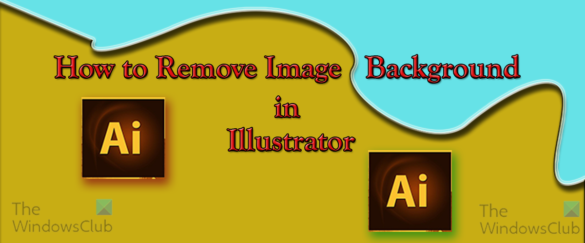 How to remove Background from Image in Illustrator
