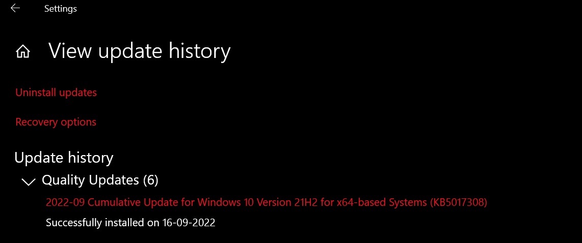 Windows 10 KB5017308 cumulative update is causing new issues