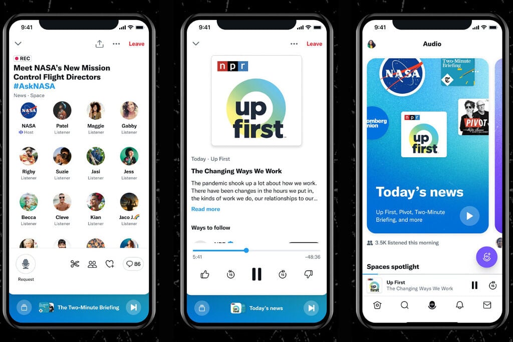Twitter Blue users can now access revamped Spaces featuring podcasts