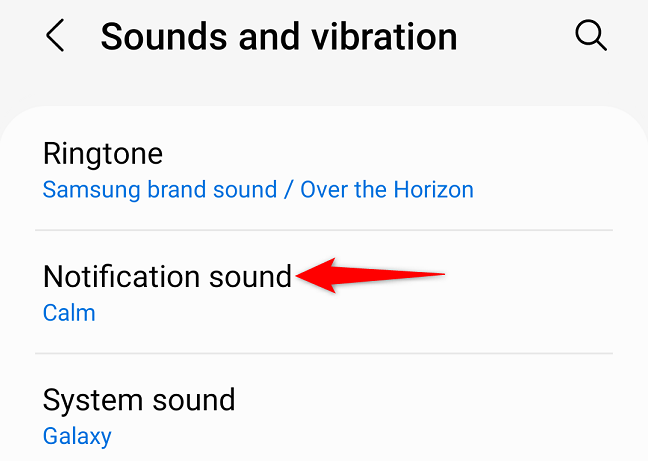 Tap "Notification Sound."