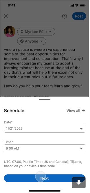 LinkedIn users report rollout of service’s scheduled post feature