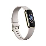 Image of Fitbit Luxe Health & Fitness Tracker with 6-Month Fitbit Premium Membership Included, Stress Management Tools and up to 5 Days Battery, Soft Gold / White