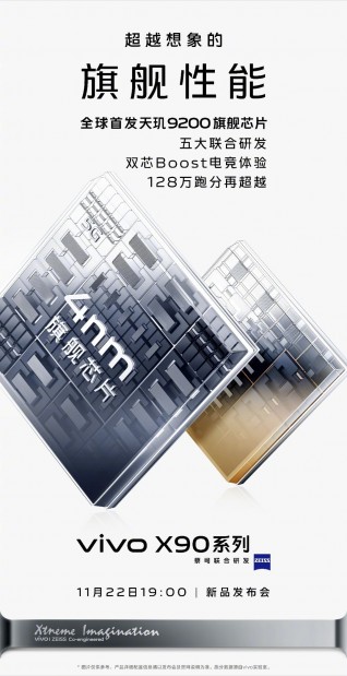 vivo X90 series confirmed to come with Dimensity 9200 SoC, Sony IMX758 camera