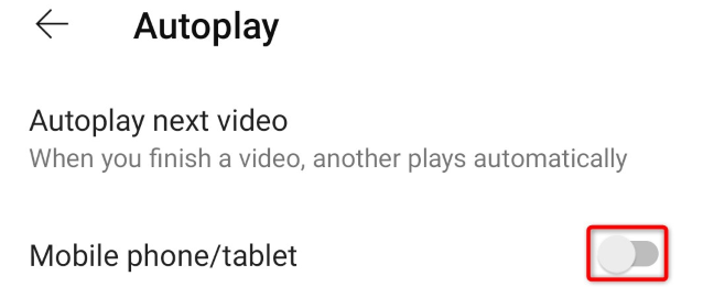 Disable "Mobile Phone/Tablet."