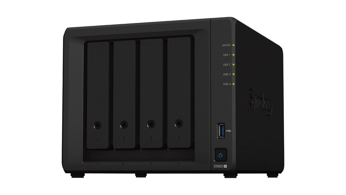 The Synology DiskStation DS923+ on a white background.