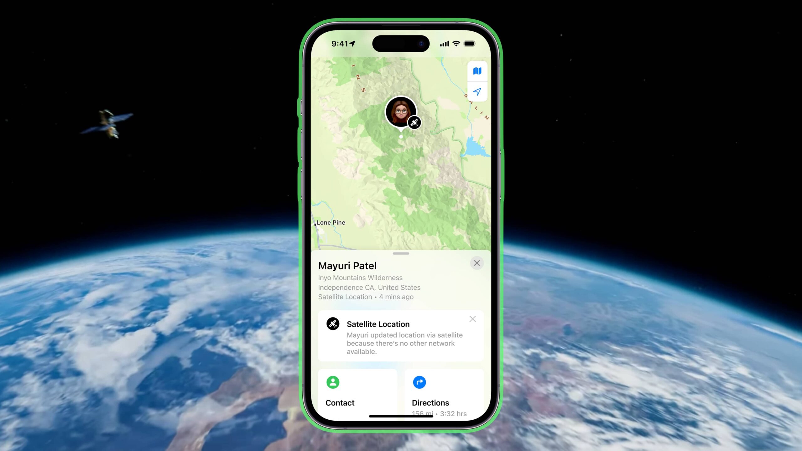 How to share your location via satellite in the Find My app on iPhone