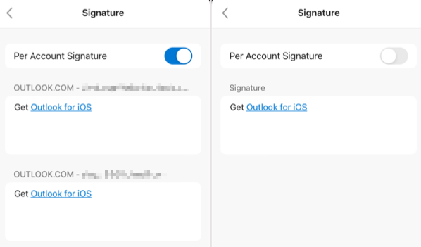 Single and multiple signature options