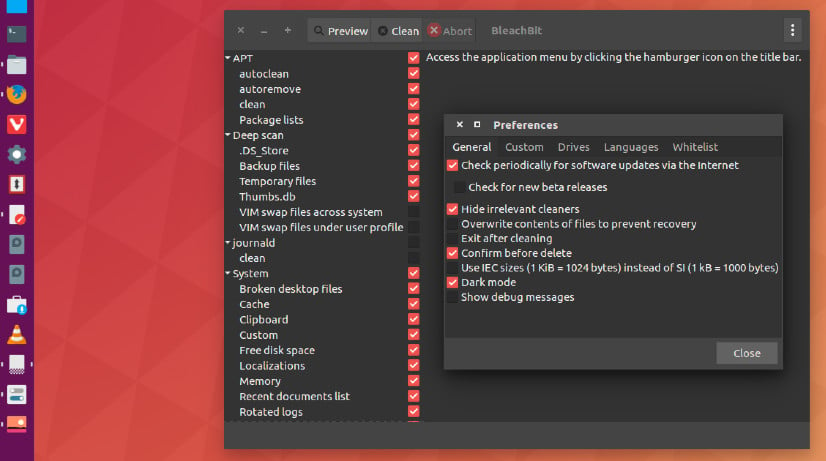 Clean Ubuntu System – How To Install BleachBit In Linux Ubuntu