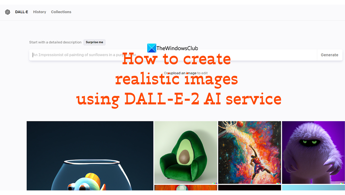 How to create realistic images using DALL-E-2 AI service