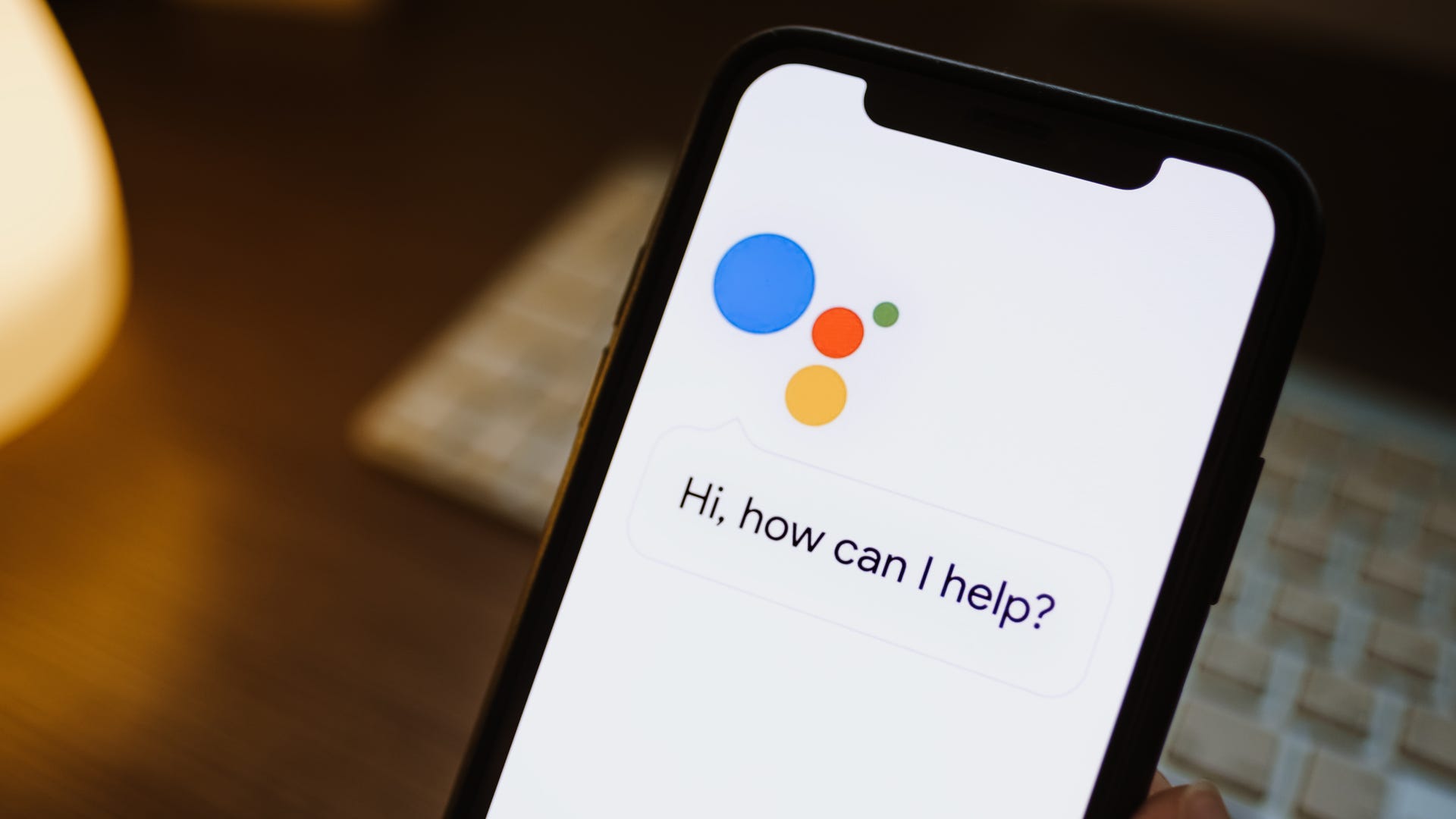 Google Assistant on a smartphone.
