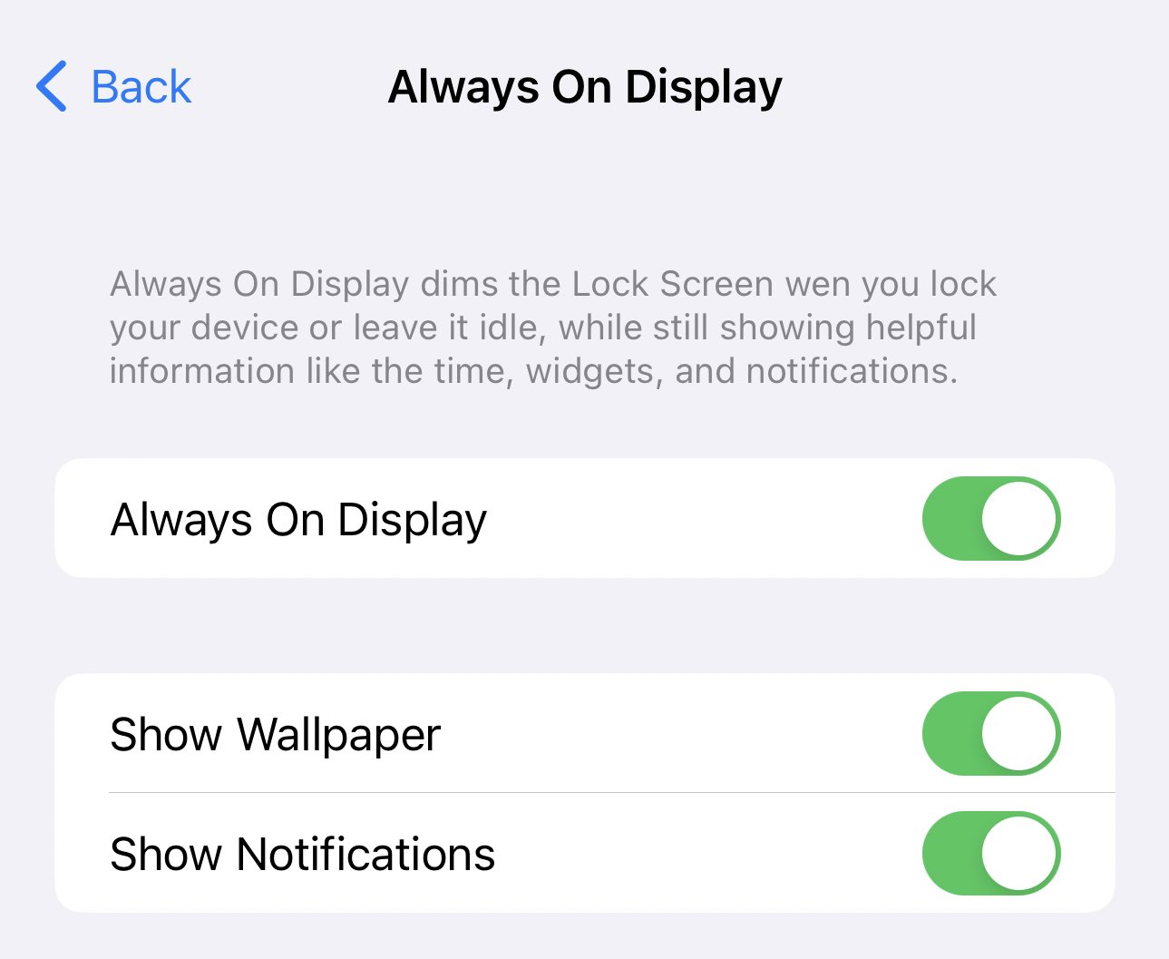 New in iOS 16.2: Disabling wallpaper and notifications on iPhone’s always-on display