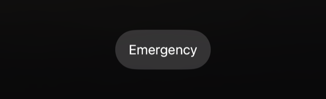 iPhone Unavailable "Emergency" button visible
