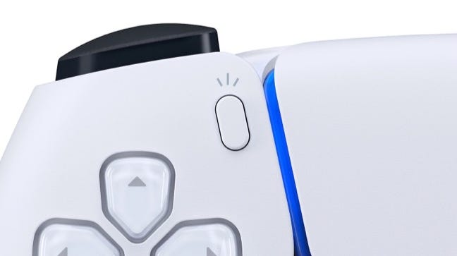 PlayStation 5 DualSense controller Create button
