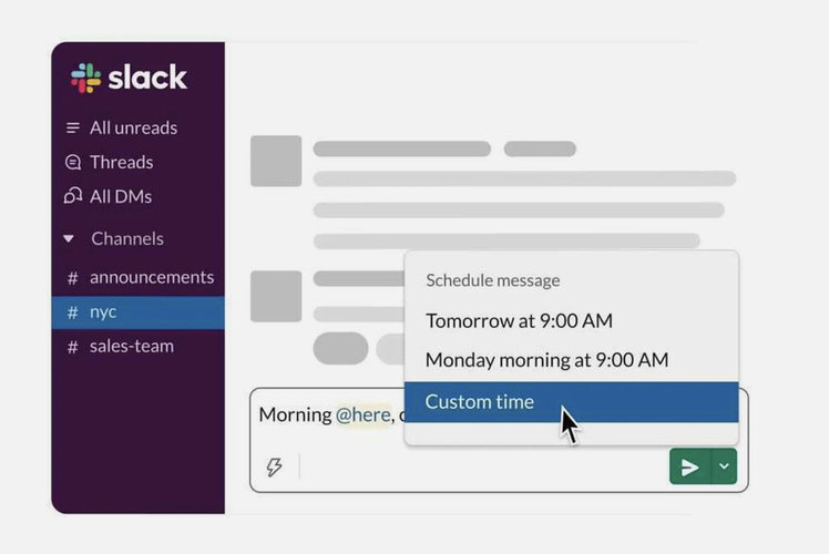 How to schedule Slack messages to send later