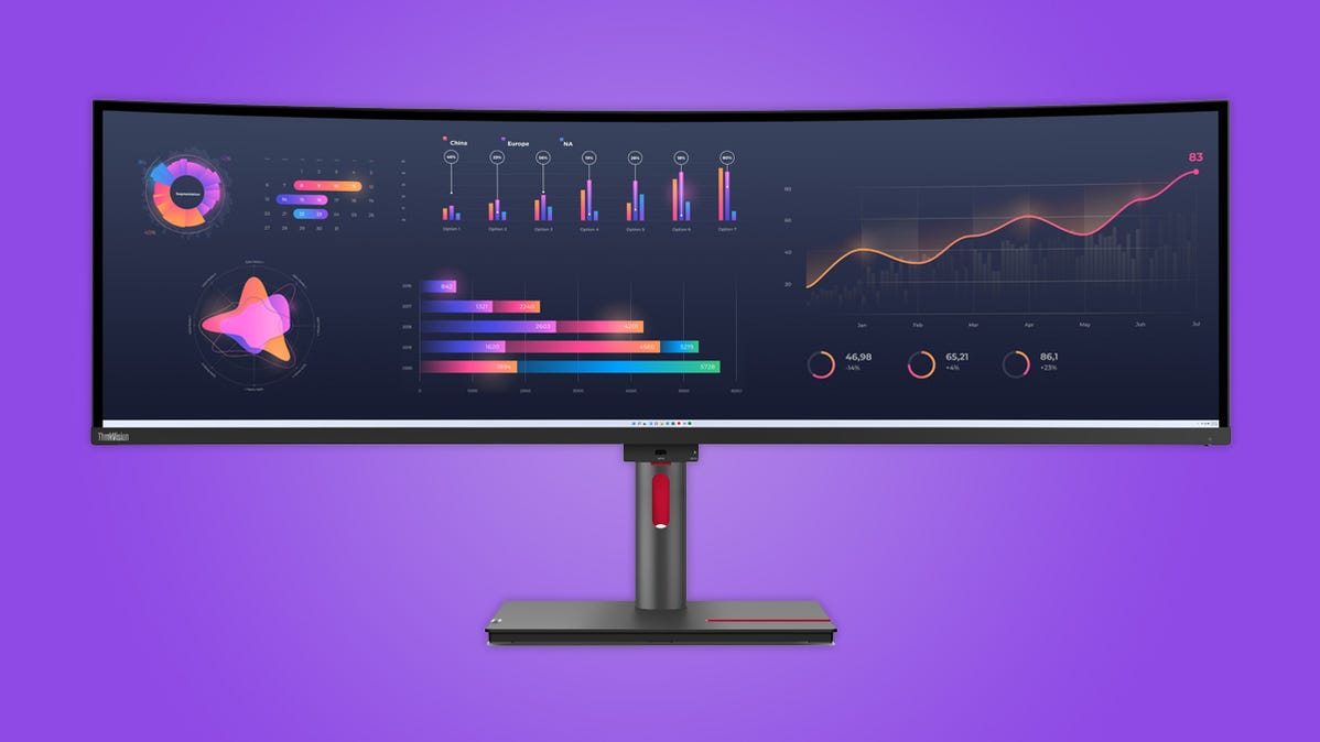Lenovo Made an Ultrawide Monitor for Getting Work Done