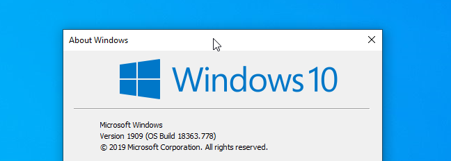 Clicking a window's title bar on Windows 10.