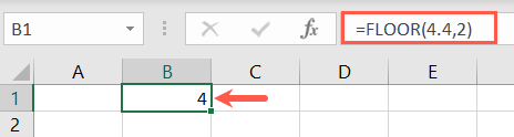 FLOOR function in Excel
