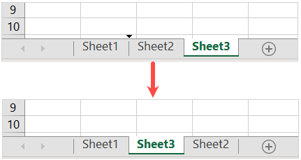 Rearranged sheets in Excel
