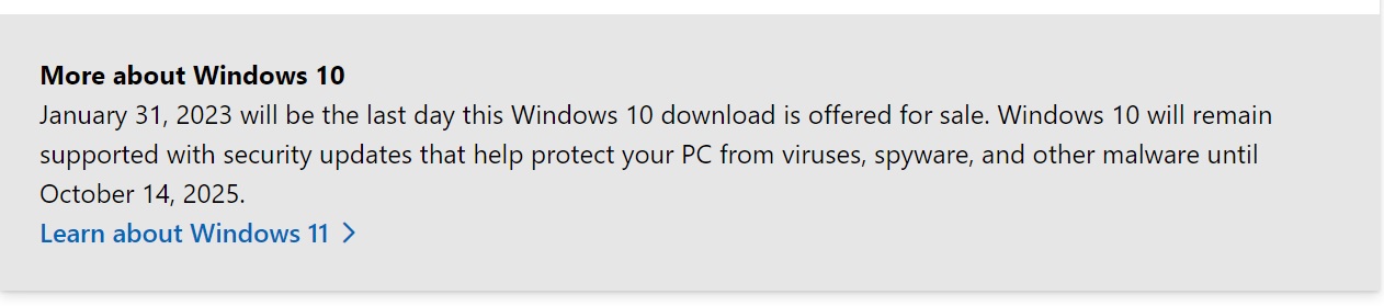 Microsoft is not planning to kill off Windows 10 downloads (installation media)