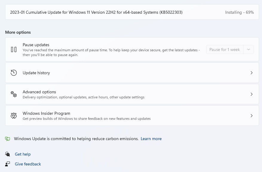 Windows 11 update issues