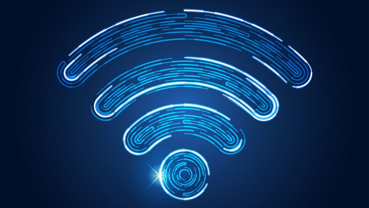 A Wi-Fi logo.