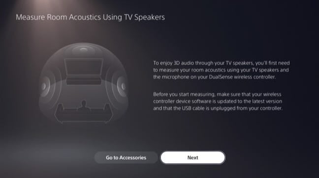 Set up 3D Audio for TV Speakers on PS5