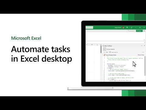 Automate tasks in Excel Desktop