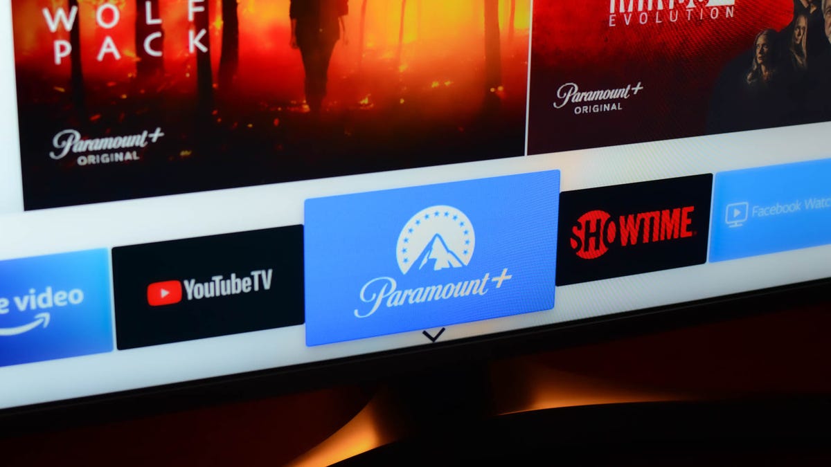 Paramount plus app on a Samsung smart TV