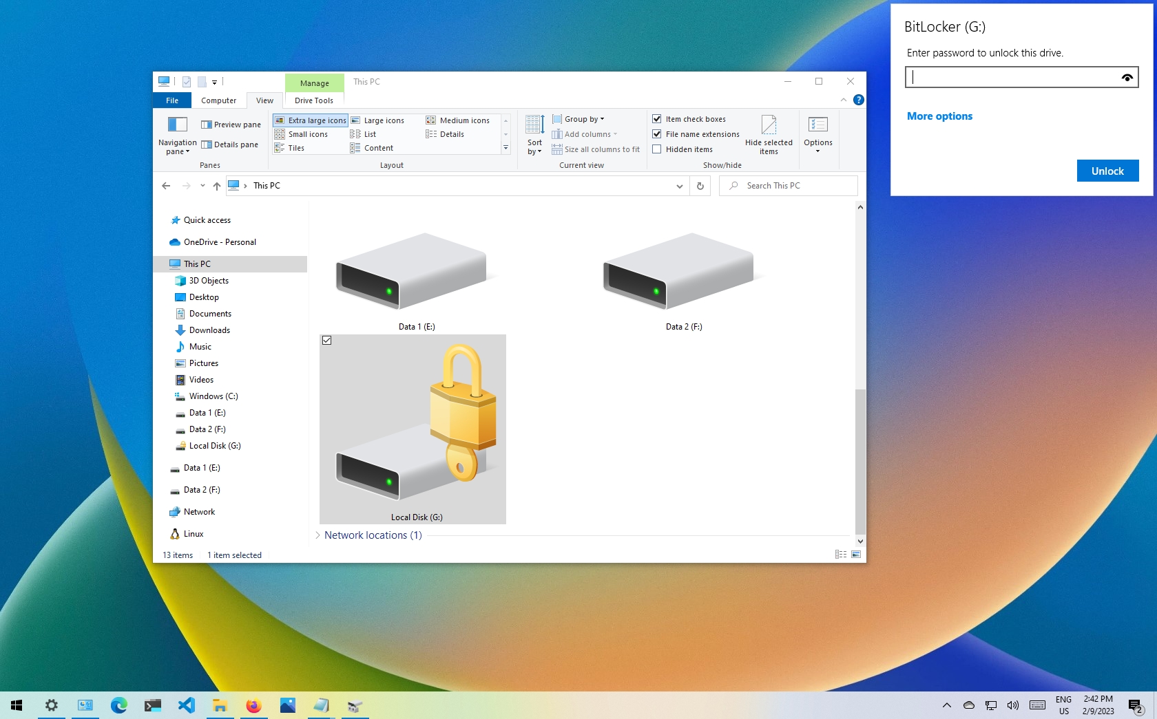 How to password protect a folder on Windows 10