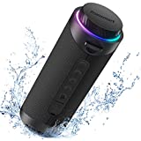 Image of Tronsmart T7 Portable Bluetooth Speaker with 30W 360° Surround Sound, Bluetooth 5.3, Enhanced Bass, IPX7 Waterproof, Wireless Stereo Pairing, Custom EQ via APP, Led Speaker for Party, Travel, Outdoor