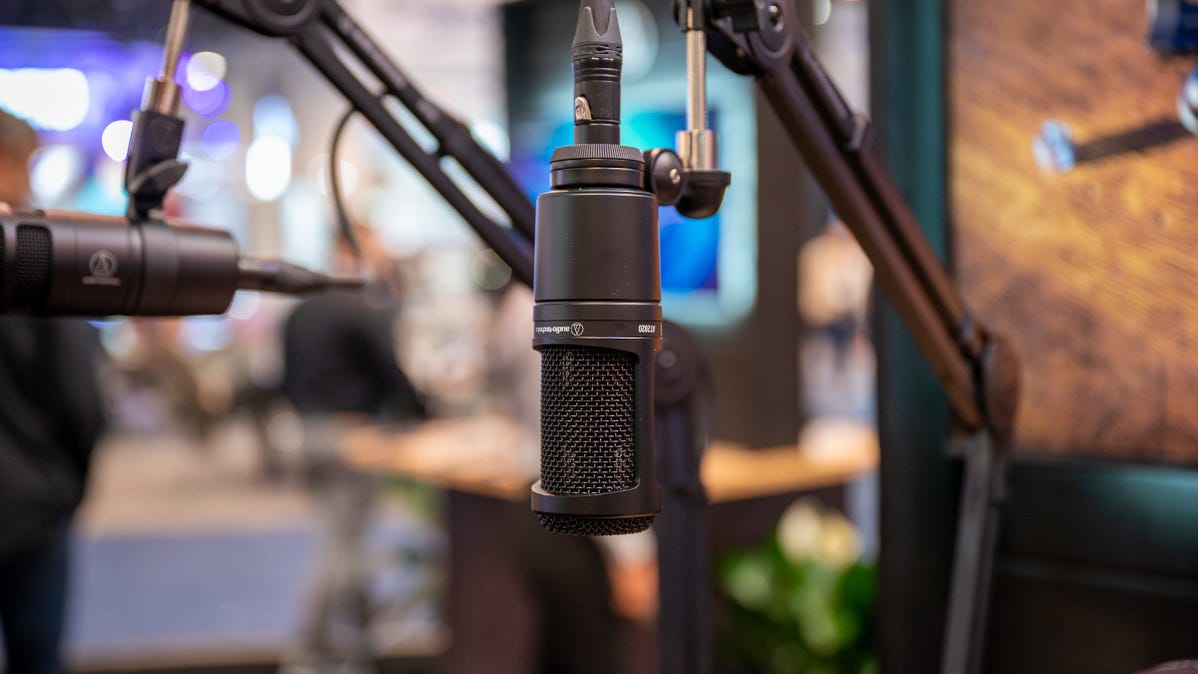Audio-Technical AT2020 Cardioid Condenser Microphone at CES 2023